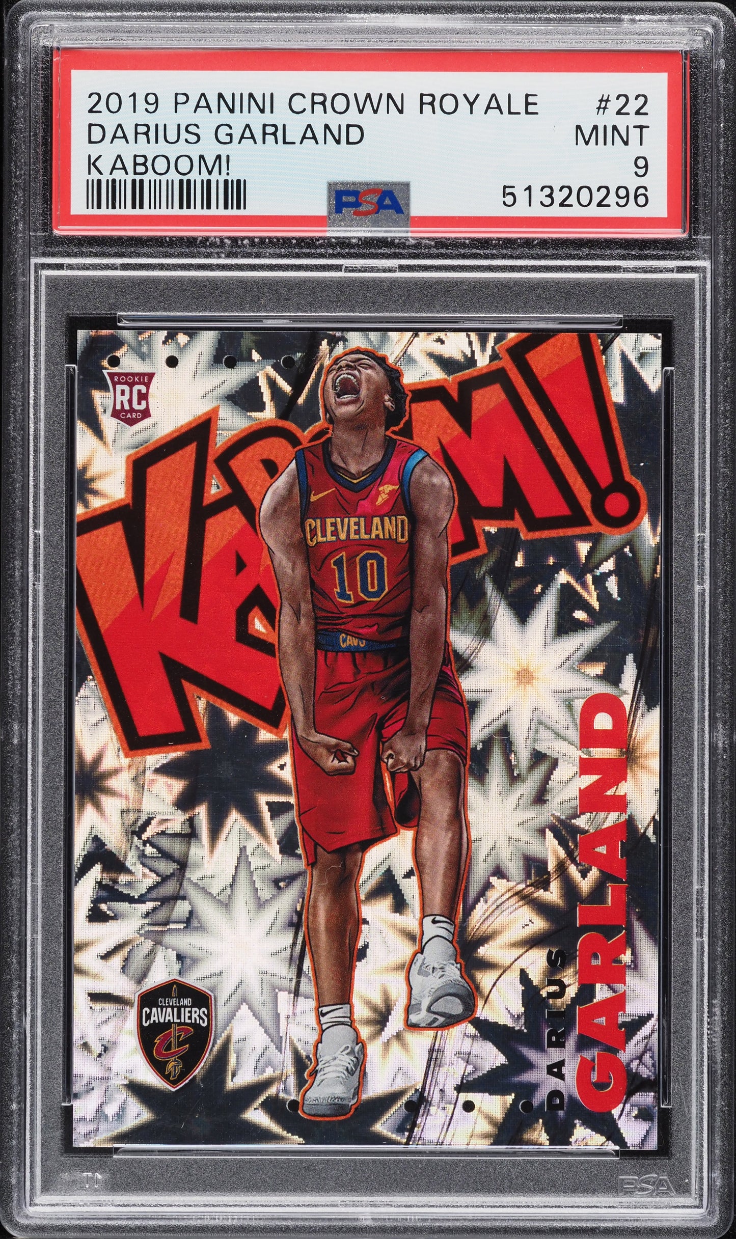 2019 CROWN ROYALE KABOOM! DARIUS GARLAND ROOKIE #22 PSA 9 MINT