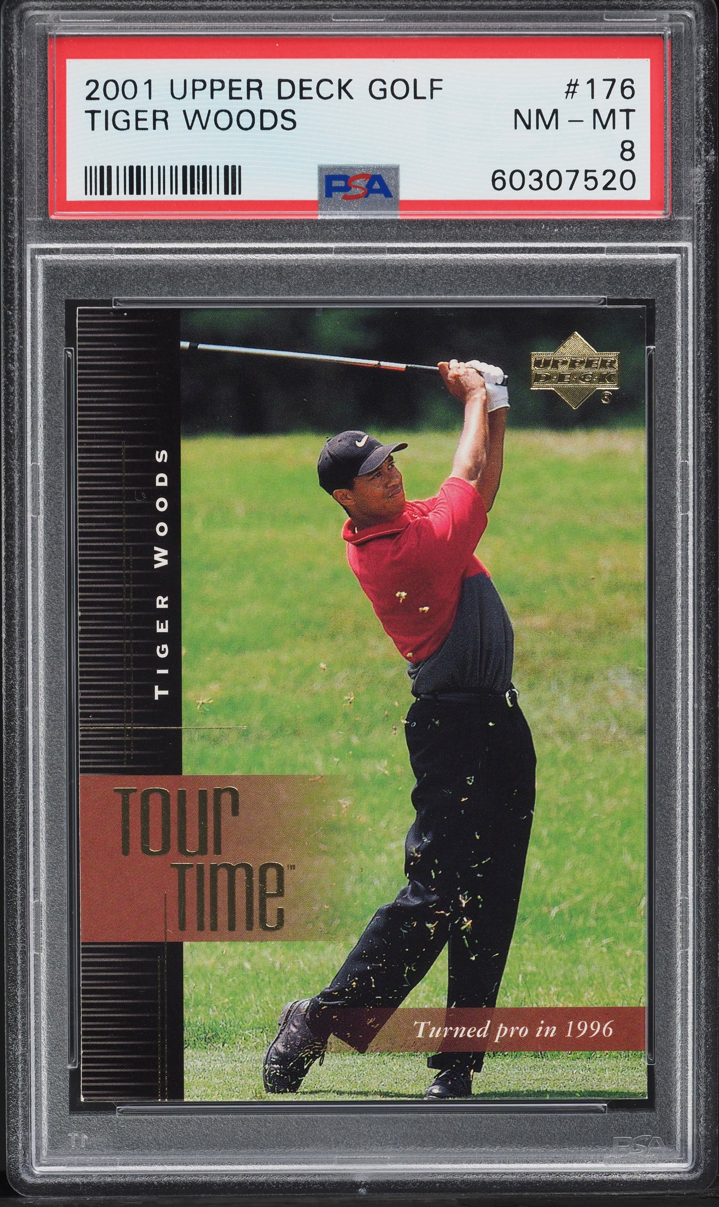 2001 Upper Deck Tiger Woods #176 PSA 8 NM-MT