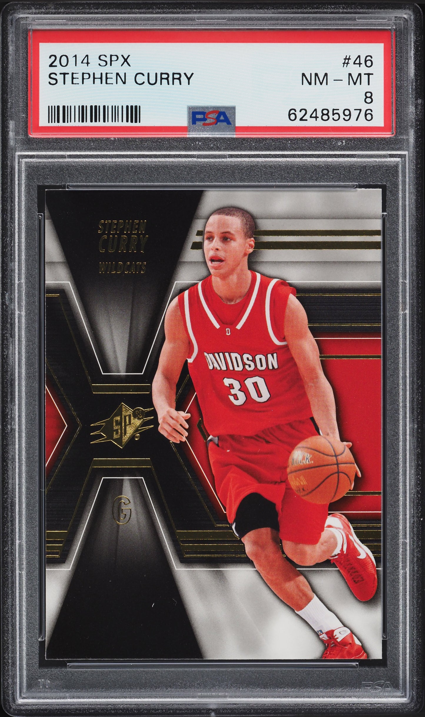 2014 SPX BASKETBALL STEPHEN CURRY #46 PSA 8 NM-MT
