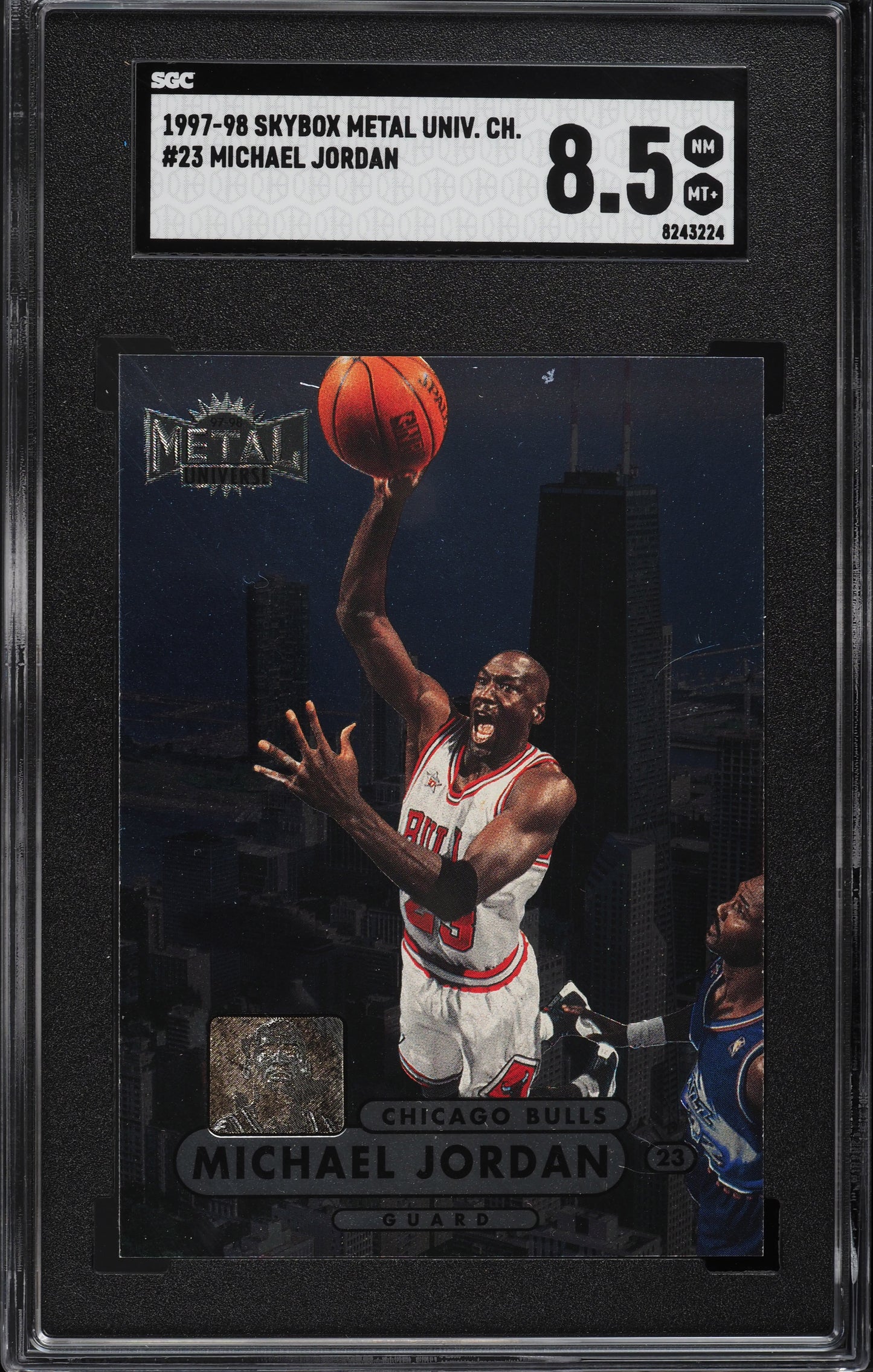 1997 METAL UNIVERSE CHAMPIONSHIP MICHAEL JORDAN #23 SGC 8.5 NM-MT+