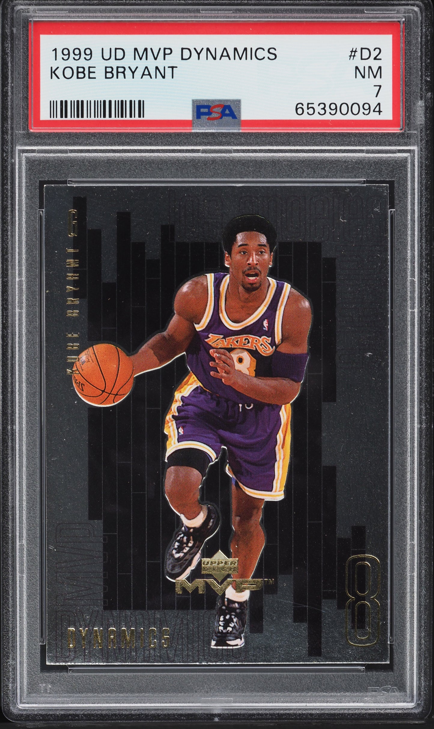 1999 UPPER DECK MVP DYNAMICS KOBE BRYANT #D2 PSA 7 NRMT