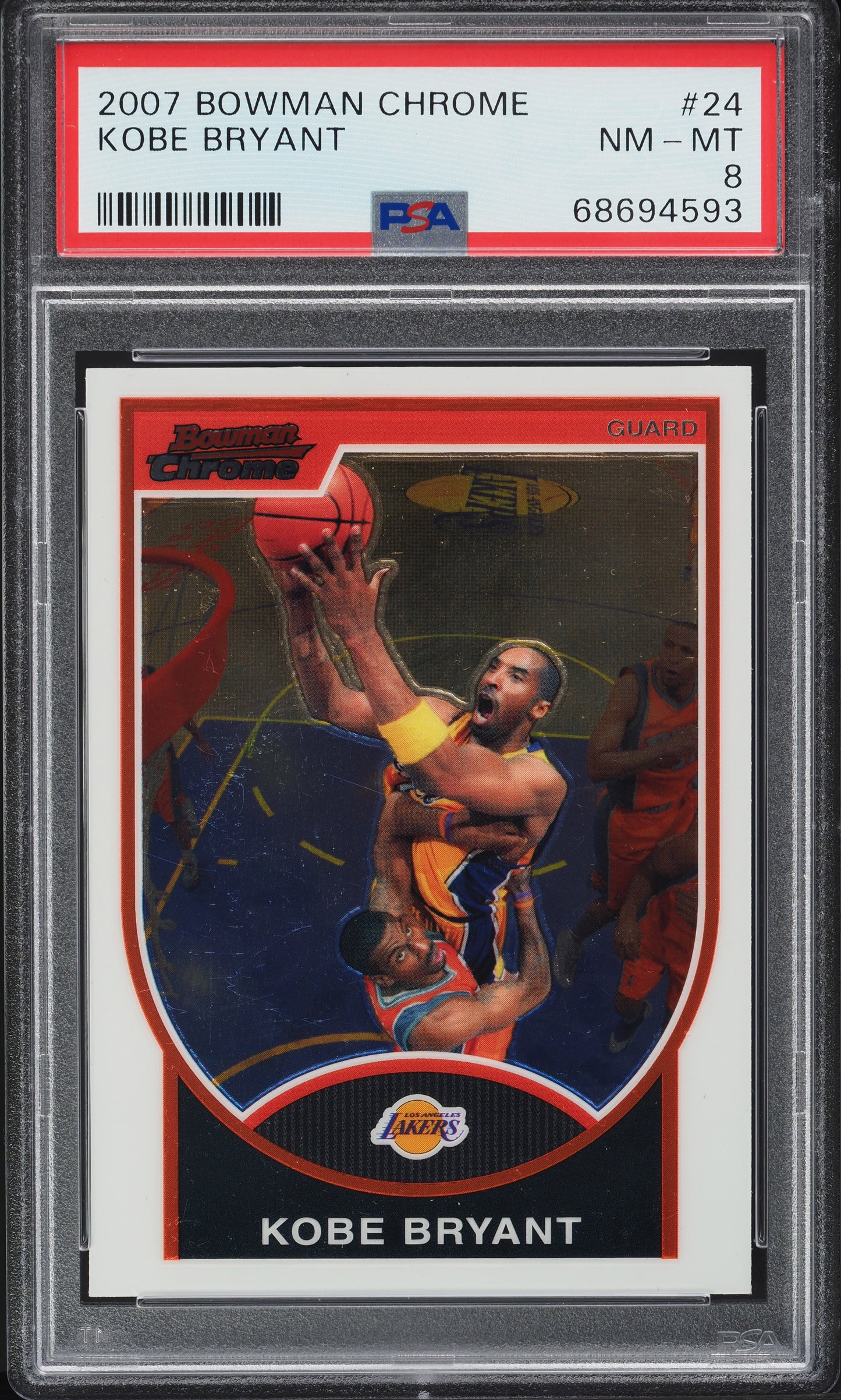 2007 BOWMAN CHROME KOBE BRYANT #24 PSA 8 NM-MT